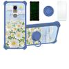 jioeuinly ATT Motivate 3 Case Compatible with AT&T Motivate 3 EABF22206A Phone Case Cover [with Tempered Glass Screen Protector][Hard PC + Soft Silicone][Ring Support] [Luminous Effect] YGL-CJ view 1