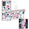 jioeuinly Nuu B20 5g Case Compatible with Nuu B20 5g Phone Case Cover [with Tempered Glass Screen Protector][Hard PC + Soft Silicone][Ring Support] [Colorful Reflect Light] IMDF-HUA3 view 1