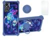 jioeuinly Case for Zte Axon 30s Case Compatible with Zte Axon 30s Phone Case Cover [with Tempered Glass Screen Protector][Hard PC + Soft Silicone][Ring Support] [Colorful Reflect Light] IMDL-LMG view 1
