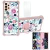 Galaxy A23 5g Case Compatible with Samsung Galaxy A23 5g 2022 Sm-A233c A233j A233dPhone Case Cover [with Tempered Glass Screen Protector][Hard PC + Soft Silicone][Colorful Reflect Light] IMDF-HUA3 view 1