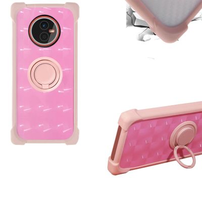 Case for Gigaset Gx4 Case Compatible with Gigaset Gx4 Phone Case PC backplane + Silicone Soft Frame Cover [360 Metal Ring, Magnetic Car Mount] TZZH-Fen