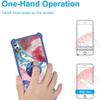 jioeuinly Case for TCL 40r 5g Case Compatible with TCL 40r 5g Phone Case Cover [with Tempered Glass Screen Protector][Hard PC + Soft Silicone][Ring Support] [Colorful Reflect Light] IMDL-SSS view 4