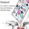 Galaxy A54 5g Case Compatible with Samsung Galaxy A54 5g Phone Case Cover [with Tempered Glass Screen Protector][Hard PC + Soft Silicone][Ring Support] [Colorful Reflect Light] IMDF-HUA3 view 2