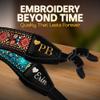 Art Tribute Custom Blue Crane Gold Foil Pattern Camera Strap - Choose Your Text and We Make It Especially For You Get Your Own Personalized Unique Camera Strap, Best Gift for Photographers view 4