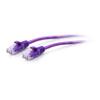 C2G 3ft (0.9m) Cat6a Snagless Unshielded (UTP) Slim Ethernet Network Patch Cable - Purple view 1