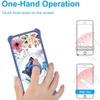 jioeuinly ATT Motivate 3 Case Compatible with AT&T Motivate 3 EABF22206A Phone Case Cover [with Tempered Glass Screen Protector][Hard PC + Soft Silicone][Ring Support] [Luminous Effect] YGL-LHD view 4