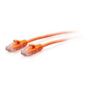C2G 15ft (4.5m) Cat6a Snagless Unshielded (UTP) Slim Ethernet Network Patch Cable - Orange
