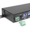 Gearmo 2-Port USB 3.2 Gen 1 Industrial Hub with Gigabit Ethernet & RS-232 Serial, FTDI Chipset, Surface & DIN-Rail Mount view 3