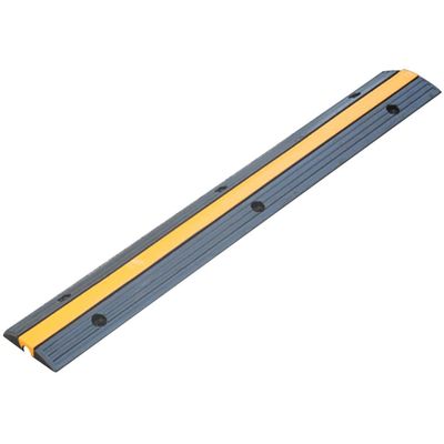 Floor Cord Cover Outdoor Wear-Resistant Anti-Stepping Rubber Floor Cable Protector, Splicing Cable Protection Floor Cord Management, Cord Cavity-2.5 * 2cm/1 * 0.8inches