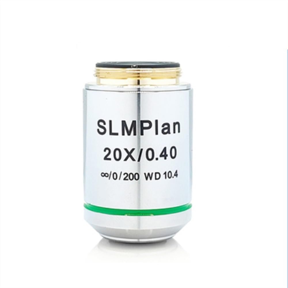 2.5X 5X 10X 20X 50X 100X Metallographic Infinity Objective Lens Long Working Distance Flat Achromatic Microscope Objective Lens (Color : 20X)