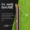 100ft 14ga Speaker Wire & 12 Rt Angle Banana view 2