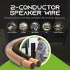 100ft 14ga Speaker Wire & 12 Rt Angle Banana view 4