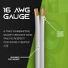 500ft 16ga Speaker Wire & 12 Rt Angle Banana view 2