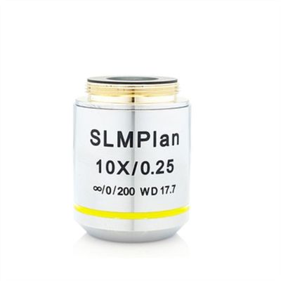 2.5X 5X 10X 20X 50X 100X Metallographic Infinity Objective Lens Long Working Distance Flat Achromatic Microscope Objective Lens (Color : 10X)