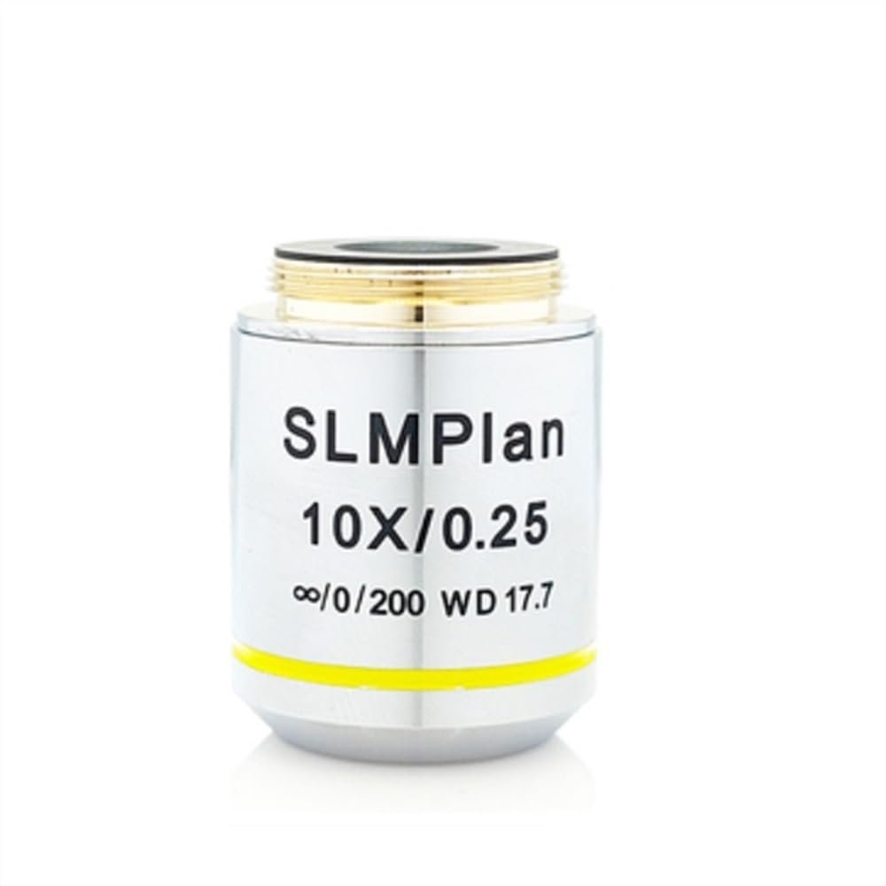 2.5X 5X 10X 20X 50X 100X Metallographic Infinity Objective Lens Long Working Distance Flat Achromatic Microscope Objective Lens (Color : 10X)