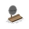 DYPASA Vanity Mirror Solid Wood Desktop LED Vanity Mirror Fill Light with Lamp Portable Desktop Vanity Mirror Rechargeable with Storage Household Cosmetic Mirror view 2