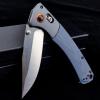 EDC Pocket Knife for Men, D2 Blade, Satin Finish, G10 handle, Thumb Stud Manual Open Camping Folding Knife for Outdoor Fishing (blue) view 2