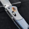 EDC Pocket Knife for Men, D2 Blade, Satin Finish, G10 handle, Thumb Stud Manual Open Camping Folding Knife for Outdoor Fishing (blue) view 4