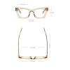 willochra 2PCS TR90 Reading Glasses for Women Oversized Rhinestone Computer Blue Light Blocking Glasses (2PCS-black&pink, 3.25, multiplier_x) view 4