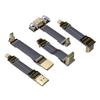 ADT-Link Shielded 2.0 HDMI A Type to Micro HDMI D Type 2K/144hz 4K/60Hz Computer Wire Standard Flat Ribbon Cable (30cm, A4T-D2(Female-Male)) view 1