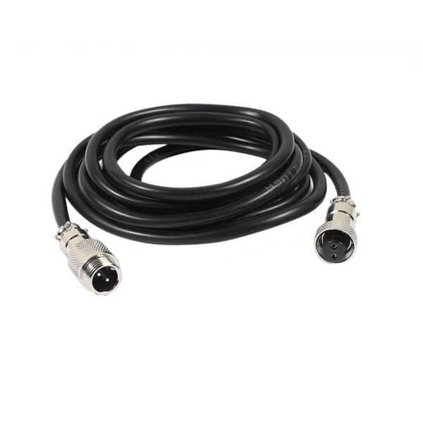 10pcs GX12-2 Pin Male to Female Cable Cordset Straight Male and Female Plug 1M