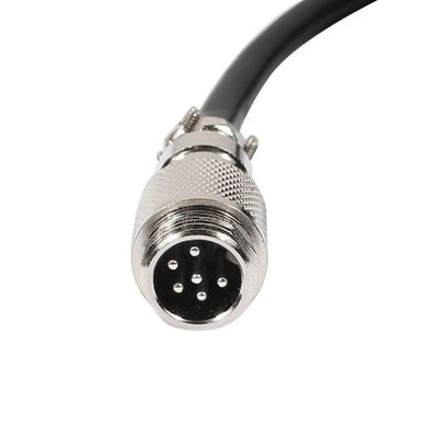 10pcs GX12 6 Pin Male Head Plug Cable Male Aviation Socket Connector Electrical Cable 1M