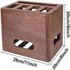 BTURYT Router Storage Box,Wireless WiFi Storage Box Cable Organizer Box Decorative Storage Rack for DVD Player, TV Box, Remotes, Wireless WiFi view 2