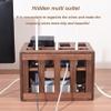 BTURYT Router Storage Box,Wireless WiFi Storage Box Cable Organizer Box Decorative Storage Rack for DVD Player, TV Box, Remotes, Wireless WiFi view 3