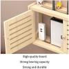 BTURYT Router Storage Box,Single Door Bracket Wall Mount Floating Wall Shelf WiFi Storage Box Cable Organizer Box Power Board Protector Concealer view 3