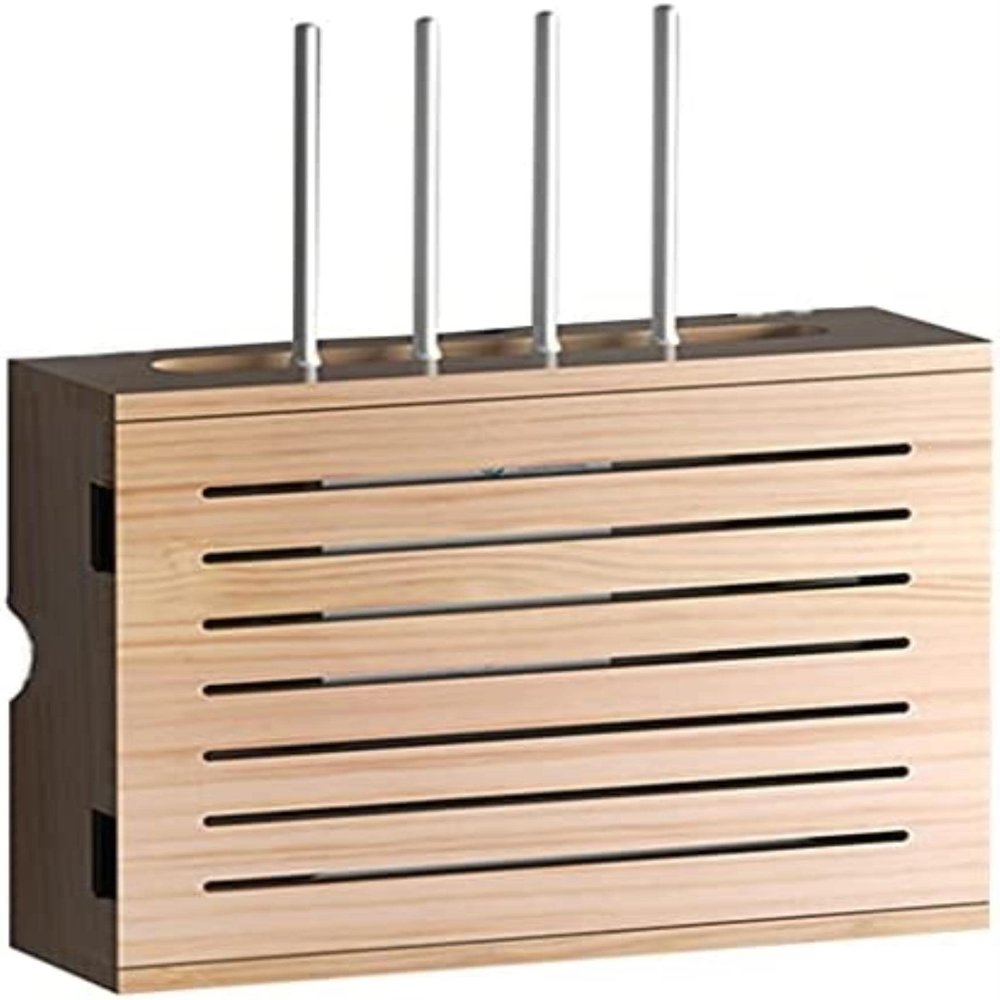 BTURYT Router Storage Box,WiFi Storage Box Wall-Mounted Floating Shelf for WiFi Storage Power Board Protection Cover