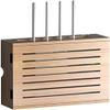 BTURYT Router Storage Box,WiFi Storage Box Wall-Mounted Floating Shelf for WiFi Storage Power Board Protection Cover view 1