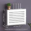 BTURYT Router Storage Box,WiFi Storage Box Wall-Mounted Floating Shelf for WiFi Storage Power Board Protection Cover view 3