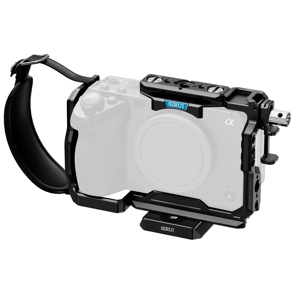 SIRUI Full Camera Cage for Sony FX3/FX30, Compatible with Original XLR Handle, with HDMI Cable Clamp, 1/4"-20 Threaded Holes, 3/8" Locating Holes for ARRI, Cold Shoe and NATO Rail