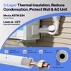 DELLA 25 Ft Mini Split Line Set, Includes 3/8" & 1/4" O.D. Copper Pipes with Flared Nuts and a 3/8" Thick White PE Insulated Coil, Perfect for Mini Split AC and Other HVAC Systems view 4