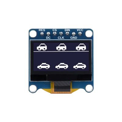 0.96 Inch OLED Display Module for Raspberry Pi 4B+ 4B 3B+ 3B 2B+ Zero W WH 2W Ardui STM32 2864 SPI / I2C Communication Yellow & Blue Color (White)