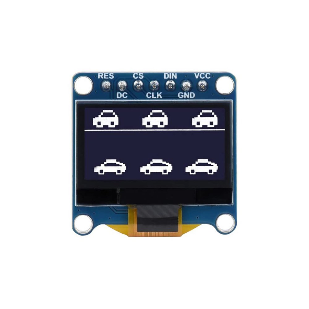 0.96 Inch OLED Display Module for Raspberry Pi 4B+ 4B 3B+ 3B 2B+ Zero W WH 2W Ardui STM32 2864 SPI / I2C Communication Yellow & Blue Color (White)