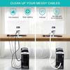 20ft - 1 inch White Cable Sleeve, Cable Organizer for Desk PC TV Computer, Wire Protector Cable Wrap Cover, Cord Management for Home Office view 4
