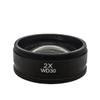 0.5X 2X Barlow Lens Objective Microscope Auxiliary Objective Lens Mounting Thread 42mm 48mm 50mm 52mm Working Distance 30/160mm (Color : 2X Thread 42mm) view 1