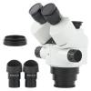7X-45X 3.5X-90X Zoom Simul Focal Stereo Trinocular Microscope Head Accessories + WF10X/20 Eyepiece for Phone CPU PCB Soldering (Color : with 1.0X) view 1