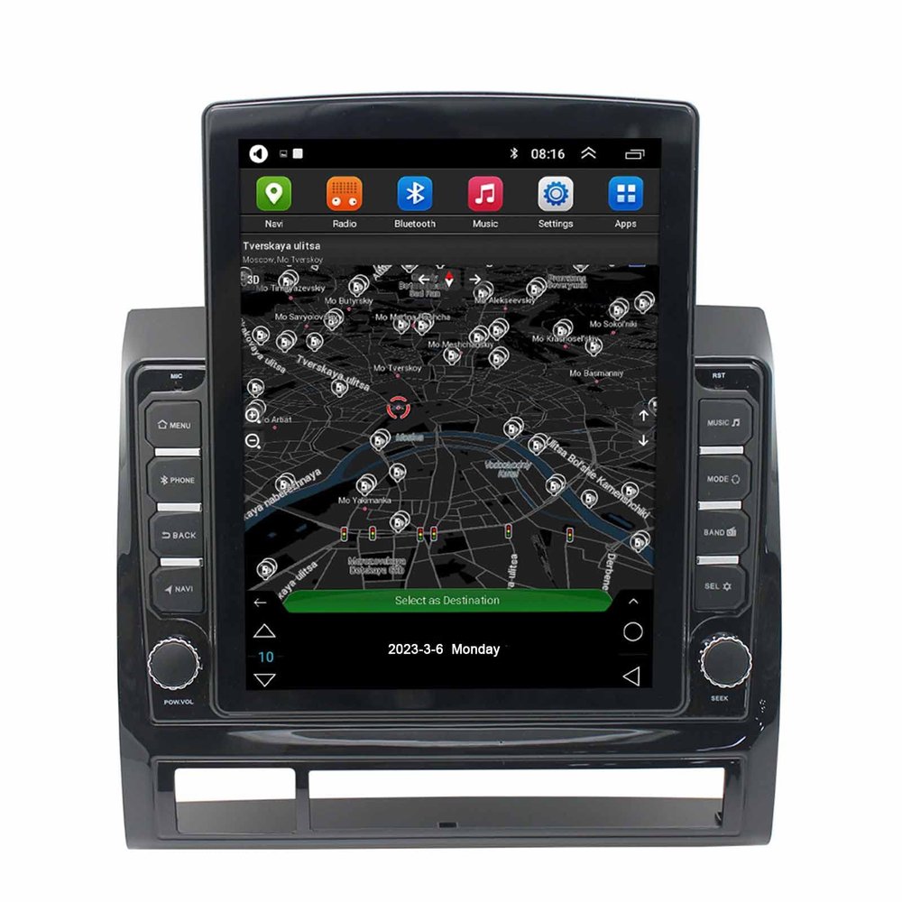 BAIYITONGDA Android 11 Car Stereo Radio for Toyota Tacoma Hilux 2009 2010 2011 2012 2013, Car Multimedia Player GPS Navigator 9.7 Inch Touch Screen with Reversing Camera,4 cores 1+16