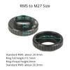 Lens Adapters RMS to M27 Microscope Objective Lenses Adapter Ring for Z_ei, ss Microscope view 3