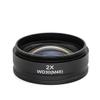 0.5X 2X Barlow Lens Objective Microscope Auxiliary Objective Lens Mounting Thread 42mm 48mm 50mm 52mm Working Distance 30/160mm (Color : 2X Thread 48mm) view 1
