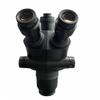 0.65-6.5X Trinocular Stereo Zoom Microscope Head Black Color with 1x C-Mount view 2