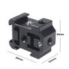 FEICHAO 1/4" to 3-Way Cold Shoe Mount Adapter Anti-Loose Screw Hole for Camera Flash Light Microphone Photography Accessories (Upgrade Version) view 2