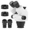 7X-45X 3.5X-90X Zoom Simul Focal Stereo Trinocular Microscope Head Accessories + WF10X/20 Eyepiece for Phone CPU PCB Soldering (Color : with 0.7X 2.0X)