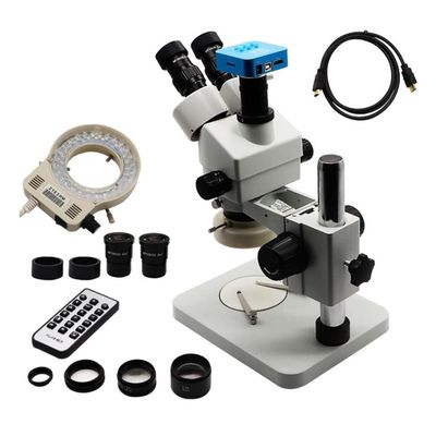 3.5-90X Industrial Trinocular Microscope Set with 16MP HDMI Camera for Mobile Phone PCB BGA Soldering Repair (Color : 3.5X-90X)