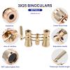 AouloveS Opera Glasses Binoculars 3 X 25 Compact and Lightweight with Built-in Foldable Theater Glasses, Adjustable Handle for Adults Kids Women in Music Concerts and Opera Houses (Gold) view 2