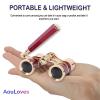 AouloveS Opera Glasses Binoculars 3 X 25 Compact and Lightweight with Built-in Foldable Theater Glasses, Adjustable Handle for Adults Kids Women in Music Concerts and Opera Houses (Red) view 4