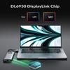 GiGimundo LK10 10 in 1 Laptop Docking Station Dual Monitor, USB C Hub Dual 4K@60Hz HDMI, 2 DP, 3 USB A, 100W PD, 1000Mbps Ethernet, 3.5MM Audio, USB Multiport Adapter for MacBook/DELL/HP/Lenovo view 3
