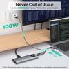 GiGimundo LK10 10 in 1 Laptop Docking Station Dual Monitor, USB C Hub Dual 4K@60Hz HDMI, 2 DP, 3 USB A, 100W PD, 1000Mbps Ethernet, 3.5MM Audio, USB Multiport Adapter for MacBook/DELL/HP/Lenovo view 4